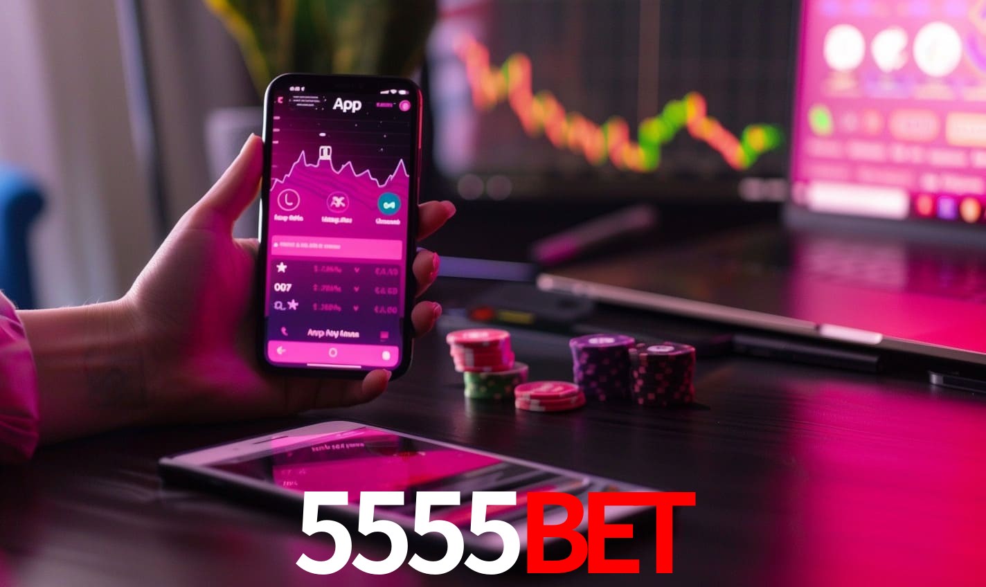 Comparação APP mobile vs versão web da 5555BET